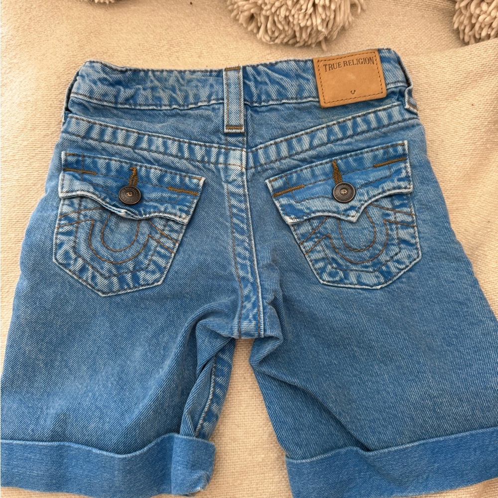 Geno True Religion Blue Denim Shorts Size 4 Kids